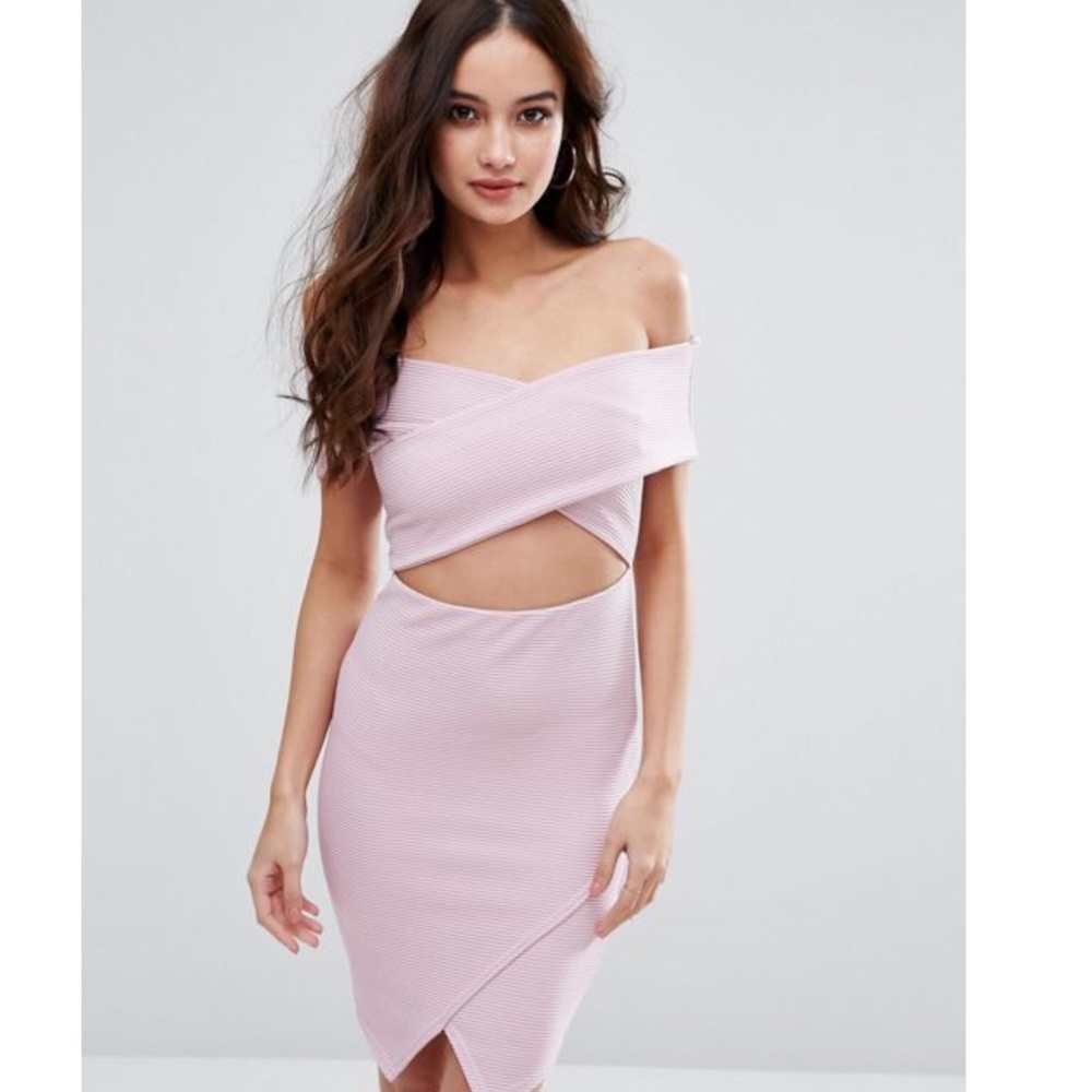 Miss guided shoulder bodycon